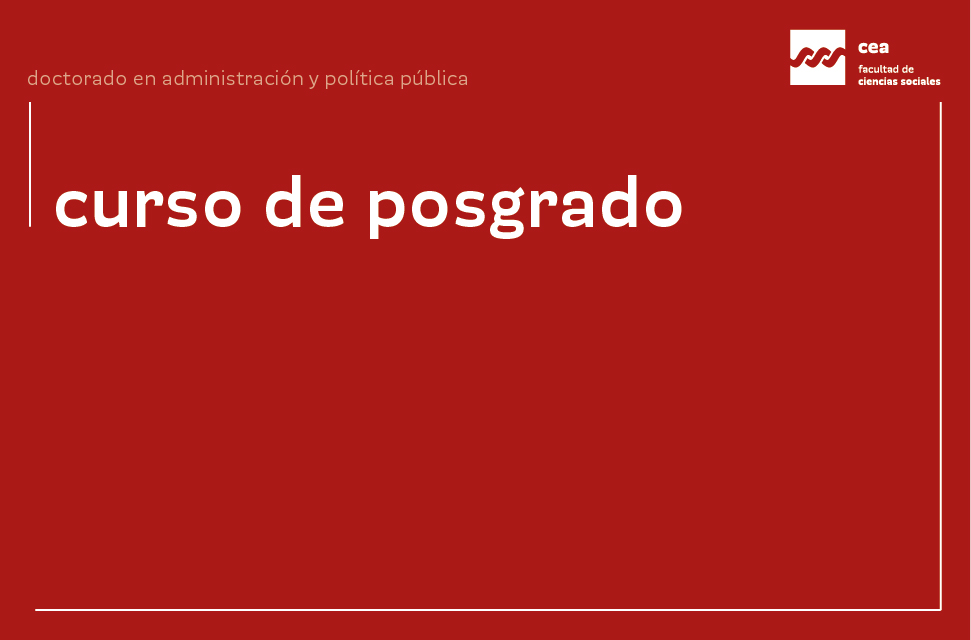 Curso De Posgrado Planificación Y Evaluación De Programas Y Políticas